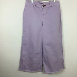 Peace Love World Crop Raw Jeans Size 10